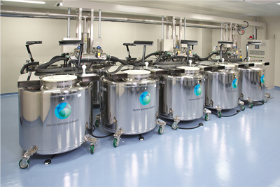 Liquid nitrogen cryopreservation system