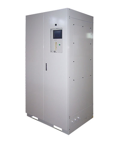 Biogas refining unit